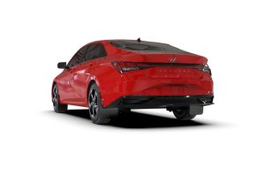 Hyundai Elantra Mud Flaps - Front + Rear - Rally Armor - UR Red Logo - Black - `21-`23 Hyundai Elantra Mud Flaps - Front + Rear - Rally Armor - UR Red Logo - Black - `21-`23